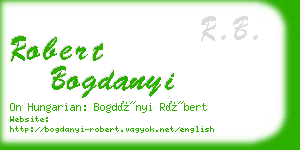 robert bogdanyi business card